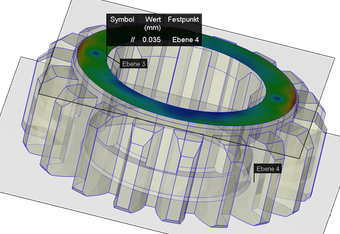 Measurement functions in Moldex3D