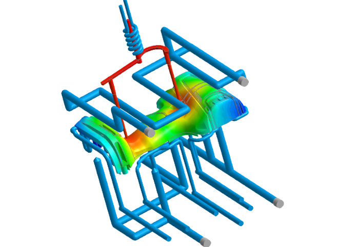 Improved and extended cooling simulation in Moldex3D 2020